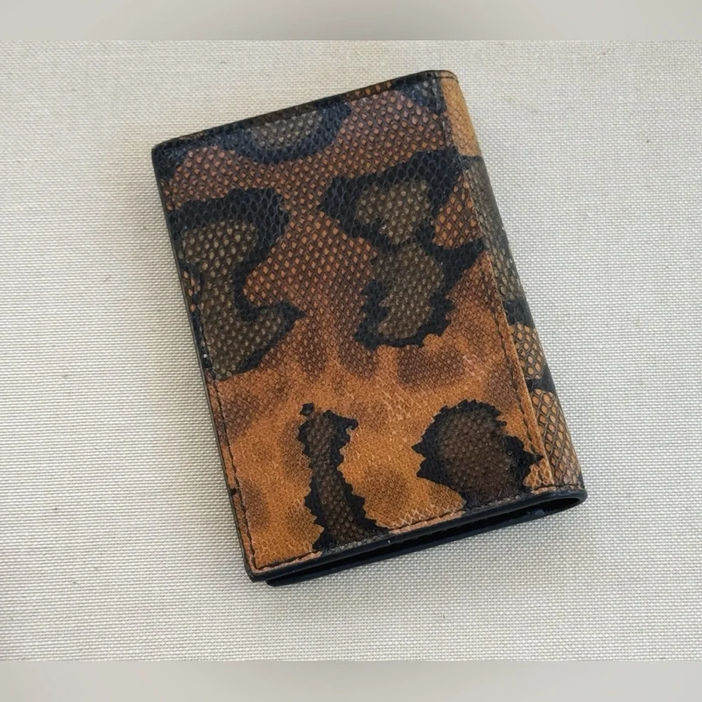 Bottega Veneta Snakeskin Card Case - Picture 2 of 4